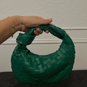 Green Woven Handbag